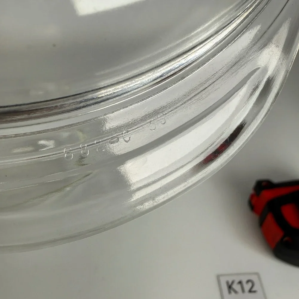 Vintage Pyrex 022 1 QT Clear Glass Round Casserole Dish with Lid Made in USA